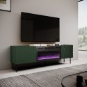 Cama RTV cabinet with an electric fireplace ONDA 180,5x40xH58,39 green (standing or wall mounted)