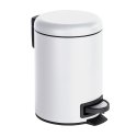 WENKO 22142100 šiukšliadėžė Turas Polipropilenas (PP), Plienas Juoda, Balta