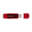Intenso Rainbow Line USB atmintukas 128 GB USB A tipo 2.0 Raudona, Permatomas Intenso Rainbow Line USB atmintukas 128 GB USB A tipo 2.0 Raudona, Permatomas