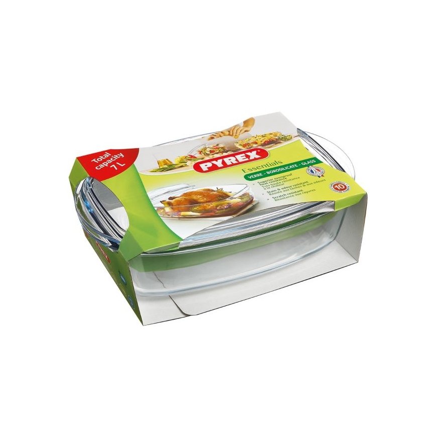 Pyrex 466A000/6343 küpsetusnõu Nelinurkne Klaas Pajaroa küpsetusnõu
