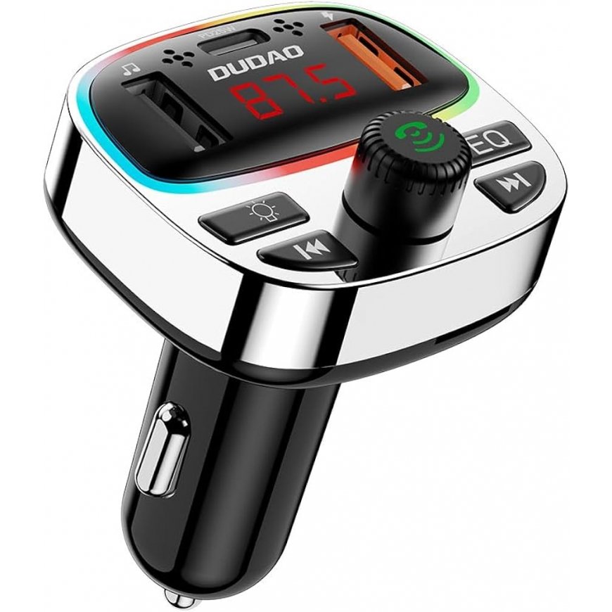 Dudao R2PRO+ Transmitter with PD25W Bluetooth 5.3 RGB Charging P