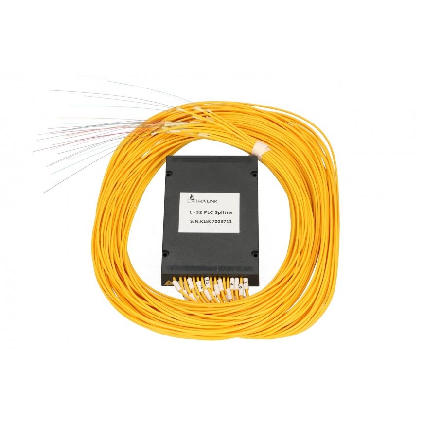 Extralink Оптический сплиттер 1:32 PLC 2,0 мм, 1,5m, G657A, ABS Модуль, без коннекторов