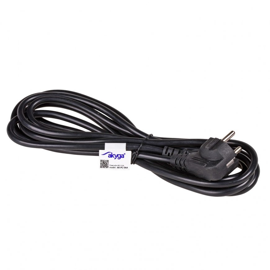 Akyga AK-PC-06A toitekaabel Must 3 m CEE7/7 IEC C13 – 2