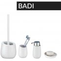Ceramic mug for brushes BADI, gray, Wenko Ceramic mug for brushes BADI, gray, Wenko