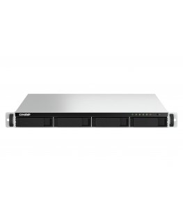 QNAP TS-464U NAS Stovas (1U) „Intel® Celeron®“ N5095 8 GB DDR4 0 TB QNAP Turbo System Aliuminis, Juo