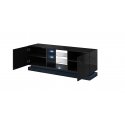 Cama TV cabinet QIU 160 MDF black gloss/black gloss Cama TV cabinet QIU 160 MDF black gloss/black gloss
