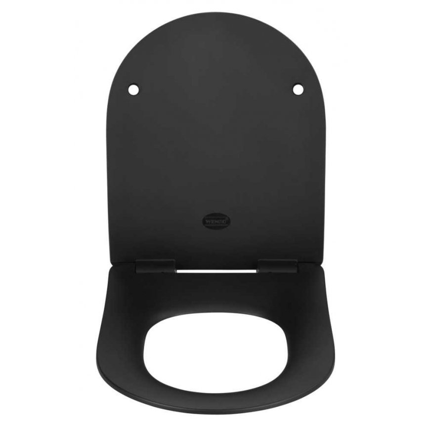 WENKO 23827100 WC-istuin Pehmeä wc-istuin Duroplast musta – 2