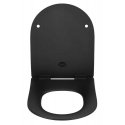 WENKO 23827100 WC-istuin Pehmeä wc-istuin Duroplast musta