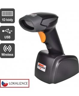 Virtuos CCD scanner Virtuos HW-311A, wireless, USB base, black
