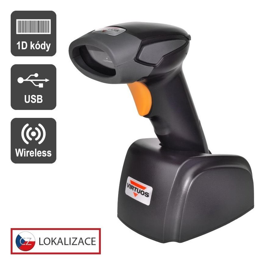 Virtuos CCD scanner Virtuos HW-311A, wireless