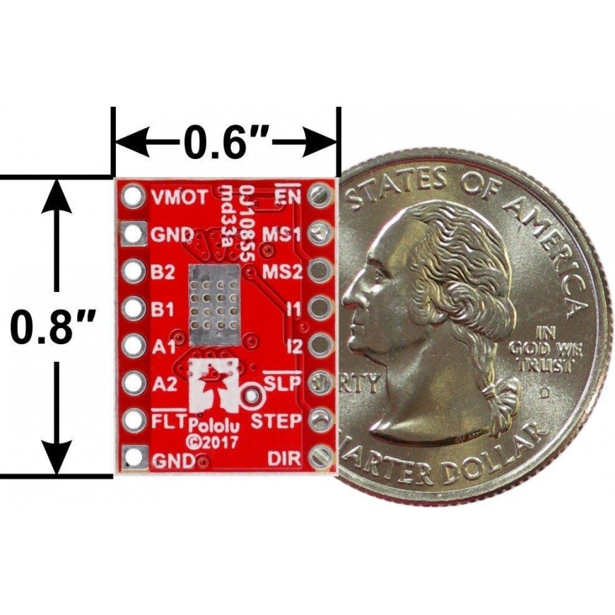 MP6500 askelmoottoriohjain, digitaalinen virransäätö, 2A, Pololu 2968 – 4