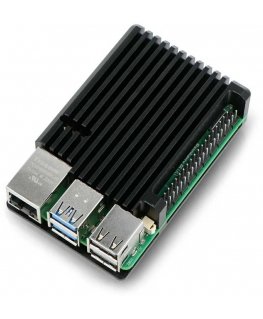 justPi case for Raspberry Pi 5 - aluminum - black