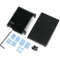 justPi dėklas, skirtas Raspberry Pi 5 - aliuminis - juodas justPi dėklas, skirtas Raspberry Pi 5 - aliuminis - juodas
