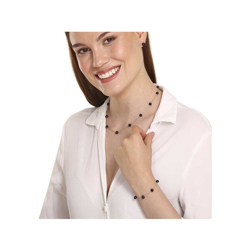 Jwl Luxury Pearls Herkkä rannekoru mustilla helmillä JL0753 – 2