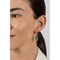 Brilio Silver Silver dangle earrings Seahorse with blue opals EA1128WB Brilio Silver Silver dangle earrings Seahorse with blue opals EA1128WB