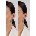 Brilio Silver Silver dangle earrings Seahorse with blue opals EA1128WB Brilio Silver Silver dangle earrings Seahorse with blue opals EA1128WB