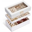 Troli Three-Tier White Jewelry Organizer Troli Three-Tier White Jewelry Organizer