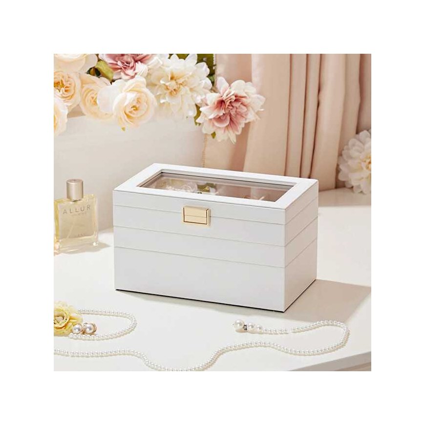 Troli Three-Tier White Jewelry Organizer – 4