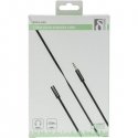 Deltaco AUD-150 audio cable 0.5 m 3.5mm Black