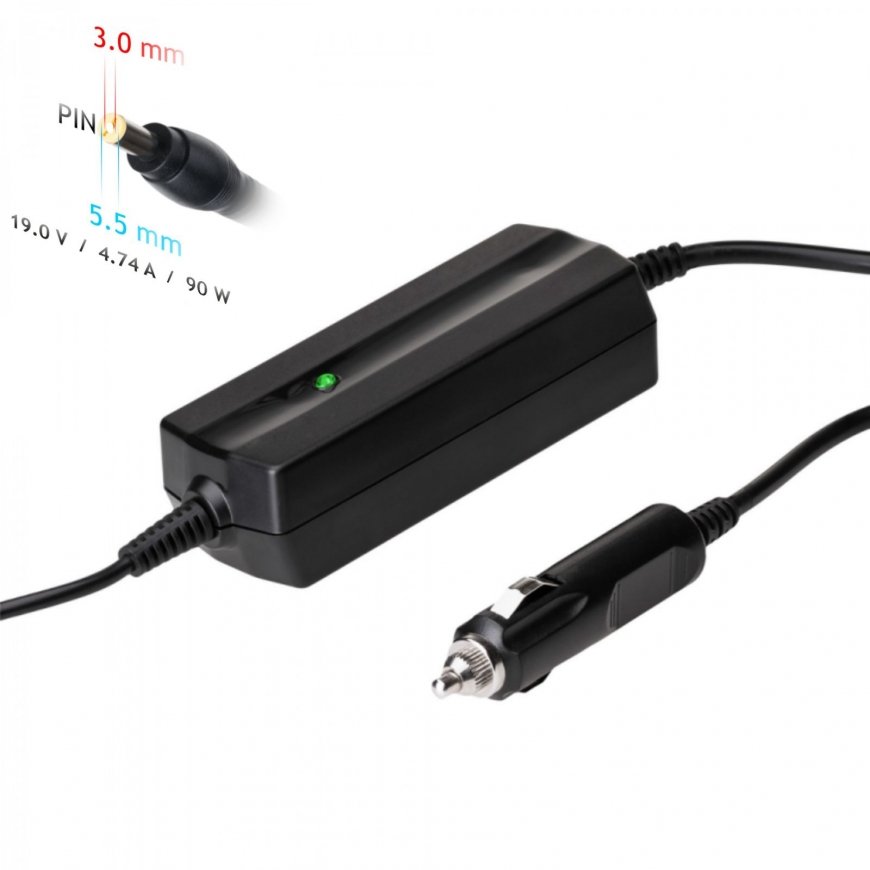 Akyga AK-ND-37 toiteadapter ja vaheldi Automaatne 90 W Must