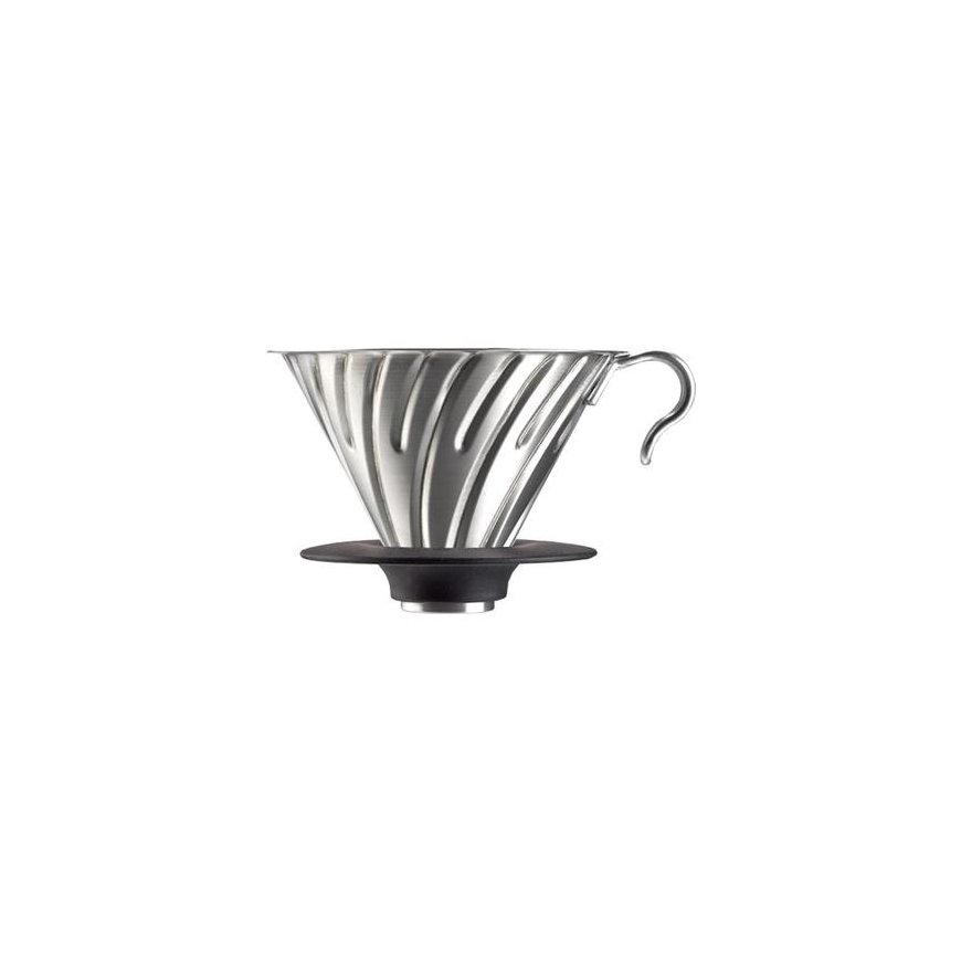 Hario V60-02 Teräksinen tiputin silikonipohjalla