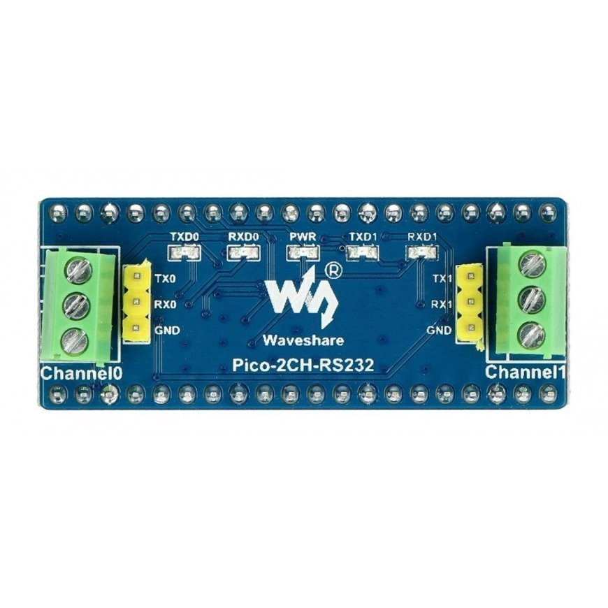 2-channel RS232 SP3232EEN receiver module for Raspberry Pi Pico, UART, RS232, Waveshare 19979 – 4