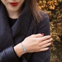 Troli Tvirto plieno apyrankė su turkio karoliukais Troli Tvirto plieno apyrankė su turkio karoliukais