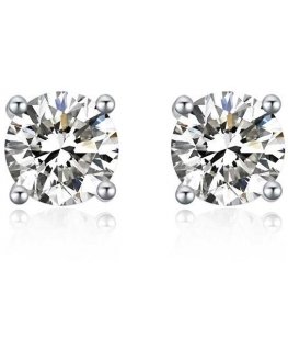 Moiss Charming stud earrings with zircons E000143