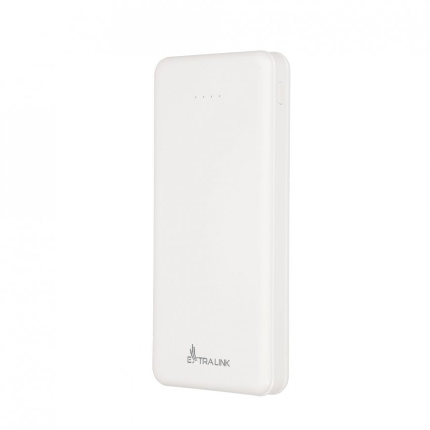 Extralink Powerbank EPB-078W 10000mAh White Power bank, USB-C