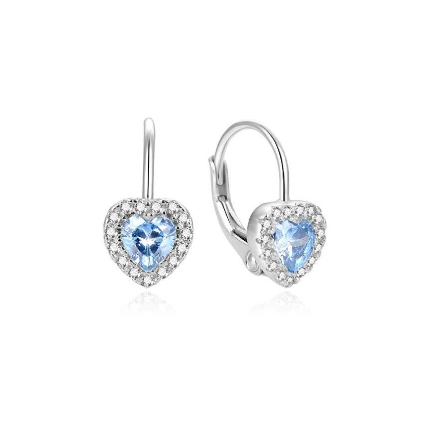 Beneto Romantic Heart-Shaped Earrings AGUC1272DL