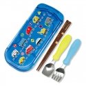 Cutlery EDISONmama "Working Cars", from 18 months with case, KJ3061 Cutlery EDISONmama "Working Cars", from 18 months with case, KJ3061