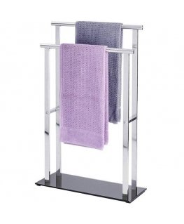 LAVA towel holder - 2 handles, stainless steel, WENKO
