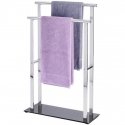 LAVA towel holder - 2 handles, stainless steel, WENKO