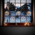 AmeliaHome Led Stained Glass AH WINTER WHEEL 5-piece set AmeliaHome Led Stained Glass AH WINTER WHEEL 5-piece set