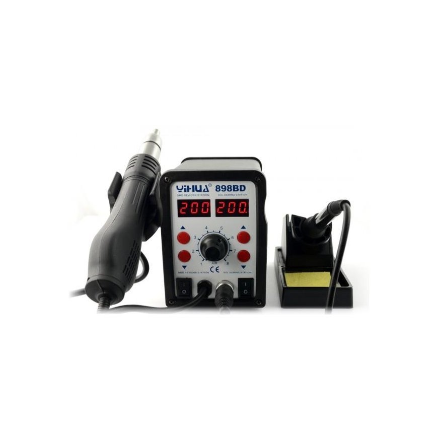 Soldering station 2in1 Yihua 898BD with hot air 700W – 2