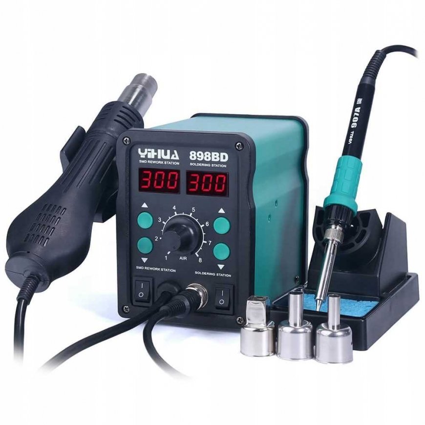 Soldering station 2in1 Yihua 898BD with hot air 700W – 3