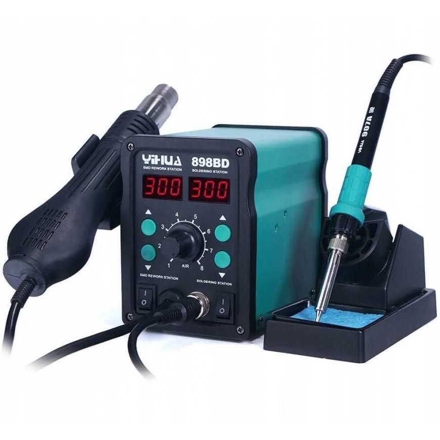 Soldering station 2in1 Yihua 898BD with hot air 700W – 5