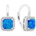 Brilio Silver Brilio Silver Elegant silver earrings with synthetic opals EA366WB Brilio Silver Brilio Silver Elegant silver earrings with synthetic opals EA366WB