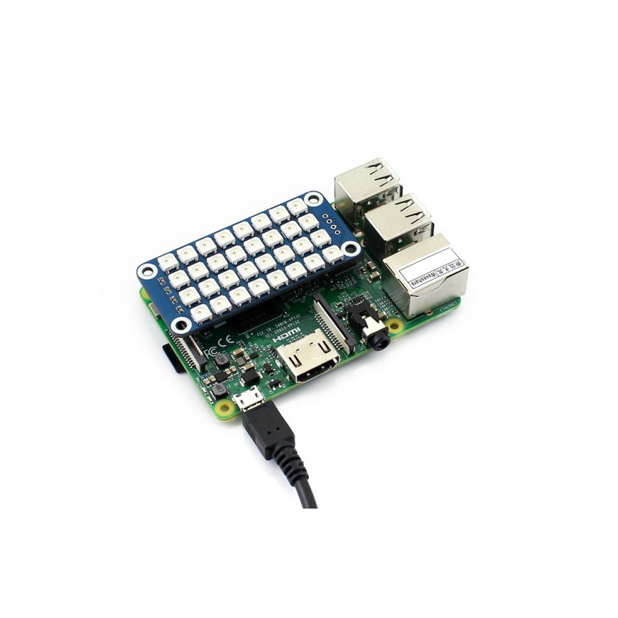 Waveshare RGB LED -hattu - Raspberry Pi 3/2/Zero -lisävaruste – 3