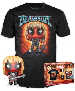 Funko Set figure POP & Tee Marvel Deadpool Heavy Metal