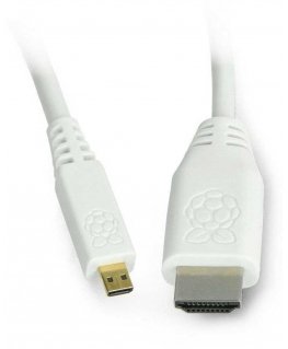 Raspberry MicroHDMI - HDMI cable T7689AX 1m White