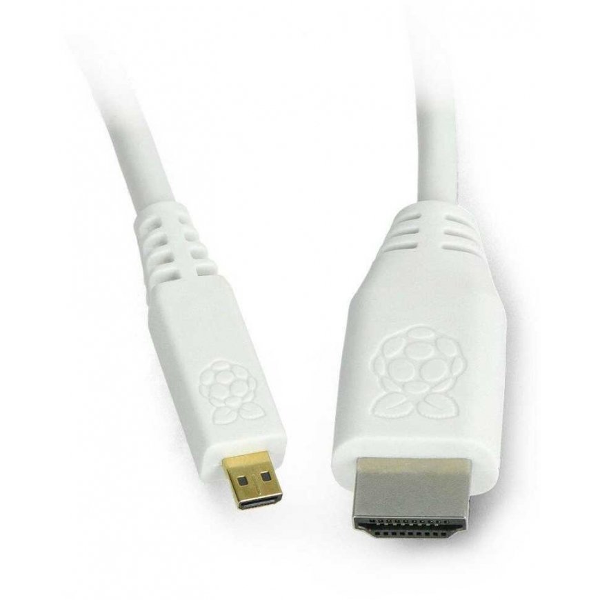 Raspberry MicroHDMI - HDMI-kaapeli T7689AX 1m Valkoinen