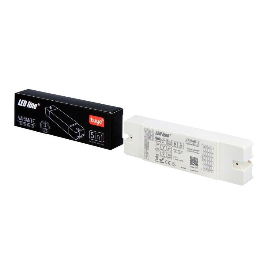 LED controller, 12-24V, 5x4A, 5 in 1 universal, Wi-Fi TUYA VARIANTE +RF, LED LINE