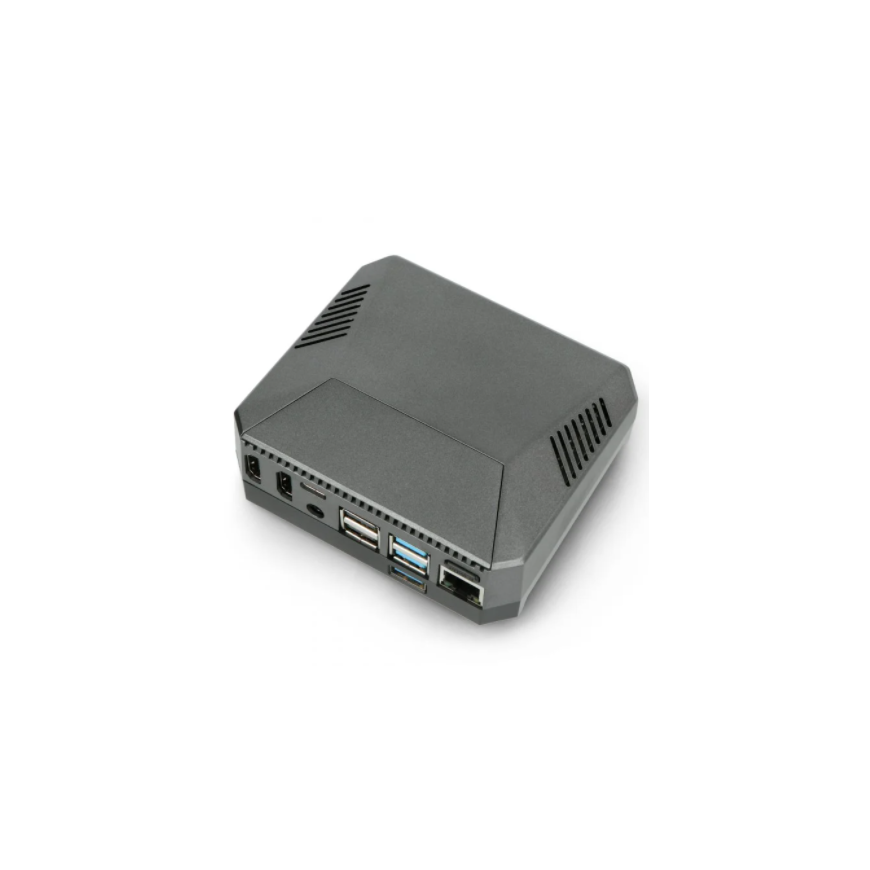 Argon40 Aliuminio dėklas Raspberry Pi 4B su ventiliatoriumi - Argon ONE M.2 - pilkas