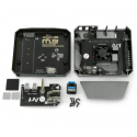 Argon40 alumiinikotelo Raspberry Pi 4B:lle tuulettimella - Argon ONE M.2 - harmaa