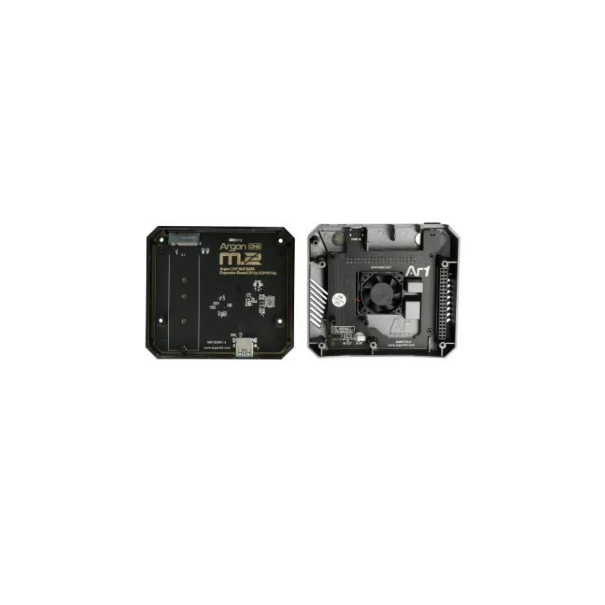Argon40 Aluminum Case for Raspberry Pi 4B with Fan - Argon ONE M.2 - Gray – 5