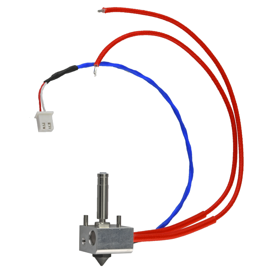 Flashforge Creator 3 Pro vasen hot end -sarja - karkaistu teräs - 0,4 mm