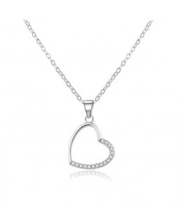 Beneto Gentle silver necklace with heart AGS977/47