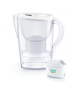 Brita Marella Dalytuvo vandens filtras 2,4 L Permatomas, Balta
