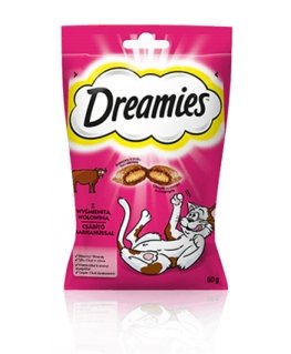 Dreamies 4008429037948 sausas kačių maistas 60 g Suaugusių Jautiena